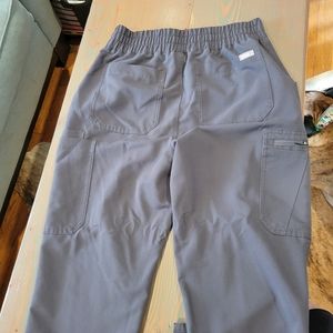 Grey fig scrub pants